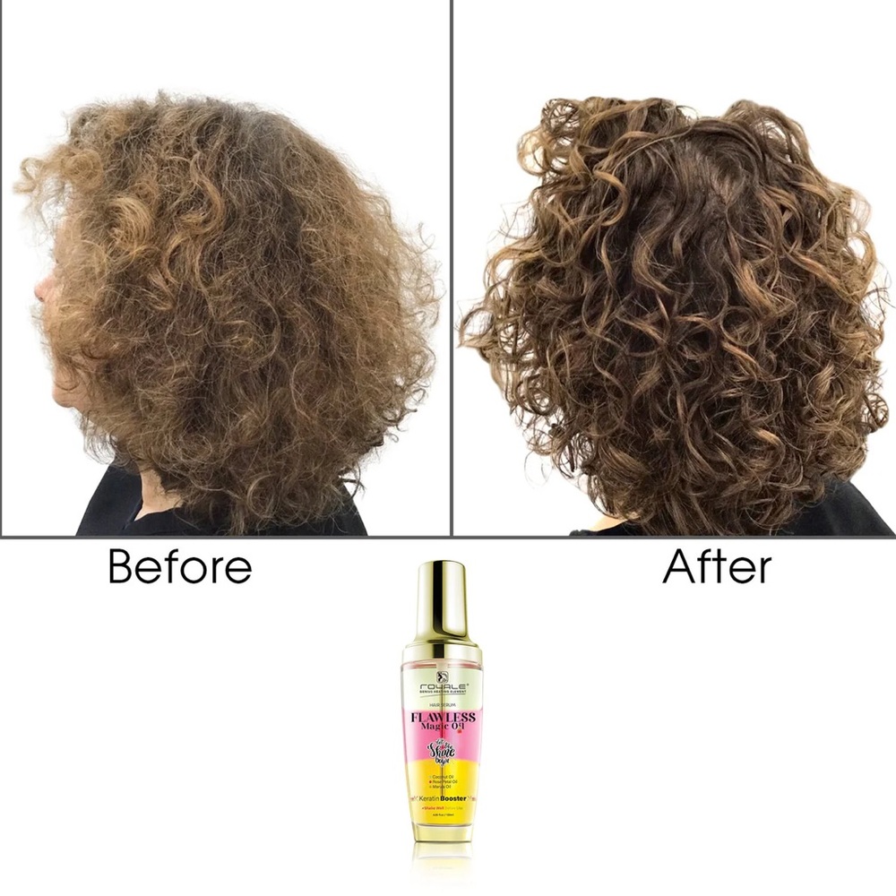 Flawless Magic Oil Hair Serum | Coconut Oil, Rose Petal Oil, & Marula Oil - Picture 6 of 12